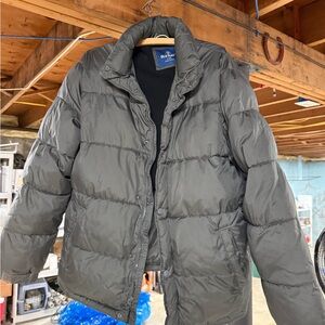 Old Navy Men's Charcoal Puffer Jacket